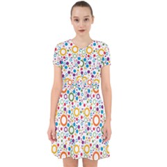 70s Pattern Adorable In Chiffon Dress