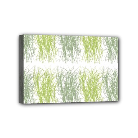 Weeds Grass Green Yellow Leaf Mini Canvas 6  X 4  by Mariart