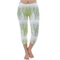 Weeds Grass Green Yellow Leaf Capri Winter Leggings  View1