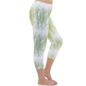 Weeds Grass Green Yellow Leaf Capri Winter Leggings  View3