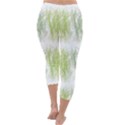 Weeds Grass Green Yellow Leaf Capri Winter Leggings  View4