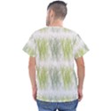 Weeds Grass Green Yellow Leaf Men s V-Neck Scrub Top View2