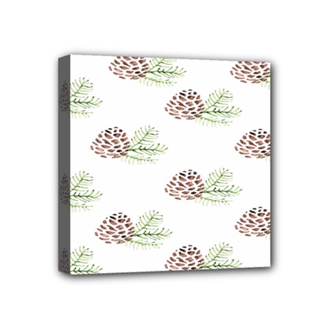 Pinecone Pattern Mini Canvas 4  X 4  by Mariart