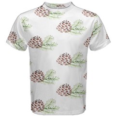 Pinecone Pattern Men s Cotton Tee by Mariart