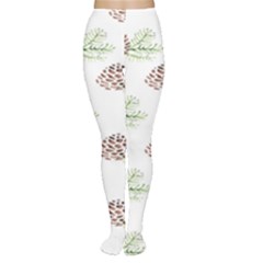 Pinecone Pattern Women s Tights