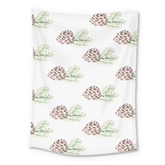 Pinecone Pattern Medium Tapestry by Mariart