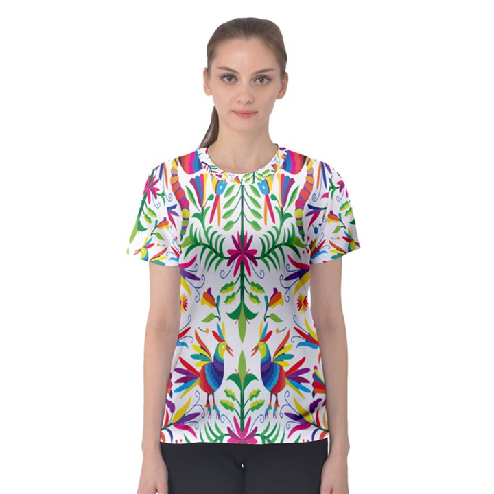 Peacock Rainbow Animals Bird Beauty Sexy Women s Sport Mesh Tee