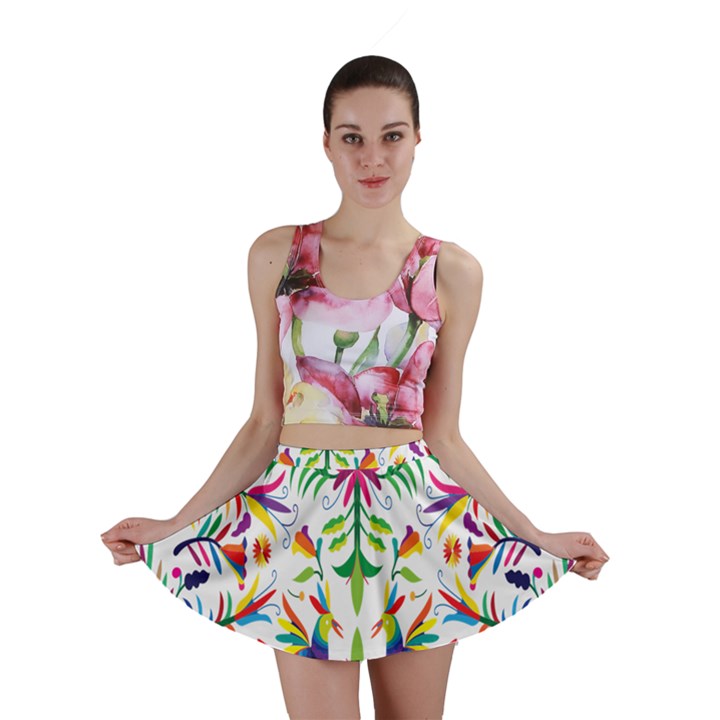 Peacock Rainbow Animals Bird Beauty Sexy Mini Skirt