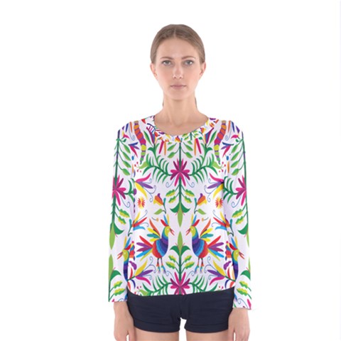 Peacock Rainbow Animals Bird Beauty Sexy Women s Long Sleeve Tee by Mariart