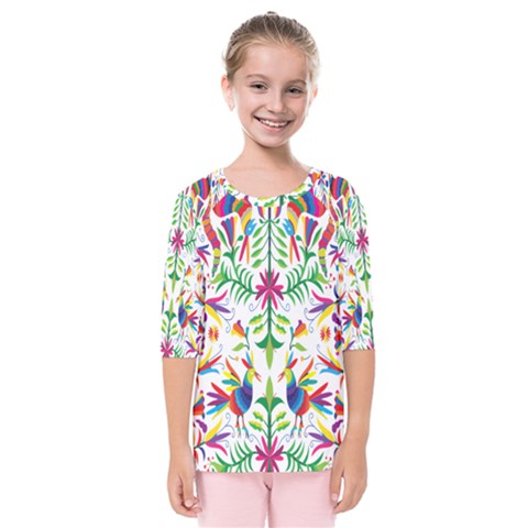 Peacock Rainbow Animals Bird Beauty Sexy Kids  Quarter Sleeve Raglan Tee by Mariart