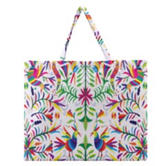 Peacock Rainbow Animals Bird Beauty Sexy Zipper Large Tote Bag by Mariart