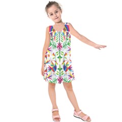 Peacock Rainbow Animals Bird Beauty Sexy Kids  Sleeveless Dress by Mariart