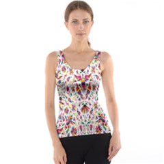 Peacock Rainbow Animals Bird Beauty Sexy Flower Floral Sunflower Star Tank Top by Mariart