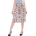 Peacock Rainbow Animals Bird Beauty Sexy Flower Floral Sunflower Star Midi Beach Skirt View1