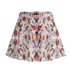 Peacock Rainbow Animals Bird Beauty Sexy Flower Floral Sunflower Star Mini Flare Skirt by Mariart