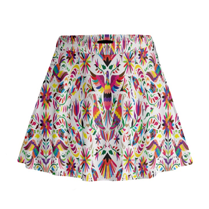 Peacock Rainbow Animals Bird Beauty Sexy Flower Floral Sunflower Star Mini Flare Skirt