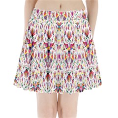 Peacock Rainbow Animals Bird Beauty Sexy Flower Floral Sunflower Star Pleated Mini Skirt by Mariart