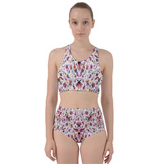 Peacock Rainbow Animals Bird Beauty Sexy Flower Floral Sunflower Star Racer Back Bikini Set