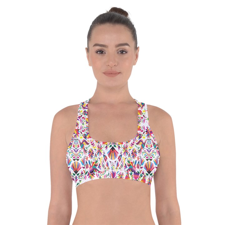 Peacock Rainbow Animals Bird Beauty Sexy Flower Floral Sunflower Star Cross Back Sports Bra