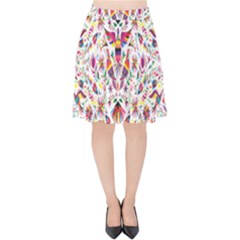 Peacock Rainbow Animals Bird Beauty Sexy Flower Floral Sunflower Star Velvet High Waist Skirt by Mariart