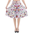 Peacock Rainbow Animals Bird Beauty Sexy Flower Floral Sunflower Star Flared Midi Skirt View1