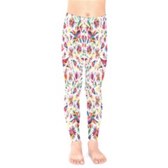 Peacock Rainbow Animals Bird Beauty Sexy Flower Floral Sunflower Star Kids  Legging by Mariart