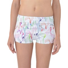 Rainbow Green Purple Pink Red Blue Pattern Zommed Boyleg Bikini Bottoms