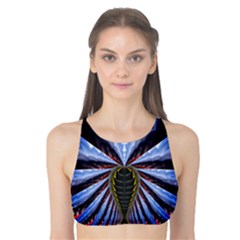 Illustration Robot Wave Tank Bikini Top by Mariart