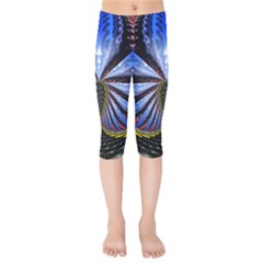 Illustration Robot Wave Kids  Capri Leggings 