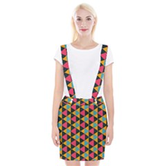 Triangles Pattern                               Braces Suspender Skirt by LalyLauraFLM