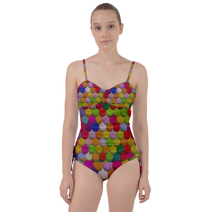 Colorful tiles pattern                     Sweetheart Tankini Set