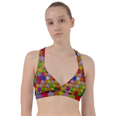 Colorful Tiles Pattern                               Sweetheart Sports Bra by LalyLauraFLM