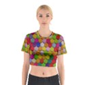 Colorful tiles pattern                           Cotton Crop Top View1