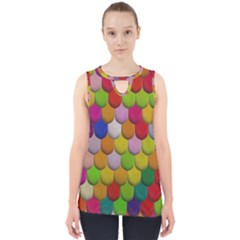 Colorful Tiles Pattern                           Cut Out Tank Top by LalyLauraFLM