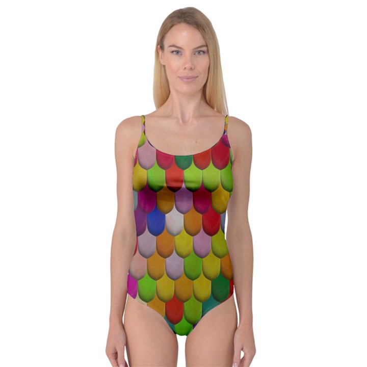 Colorful tiles pattern                      Camisole Leotard