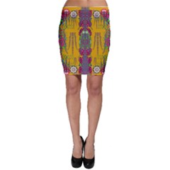 Rainy Day To Cherish  In The Eyes Of The Beholder Bodycon Skirt by pepitasart