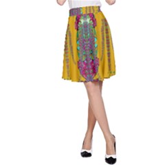 Rainy Day To Cherish  In The Eyes Of The Beholder A-line Skirt by pepitasart