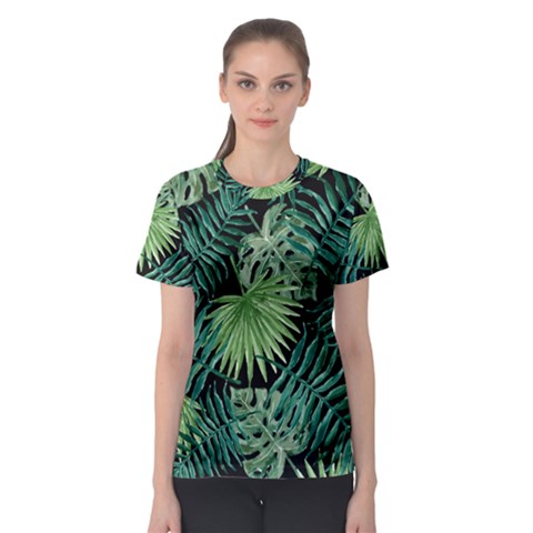 Tropical Pattern Women s Sport Mesh Tee by ValentinaDesign