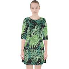 Tropical Pattern Pocket Dress