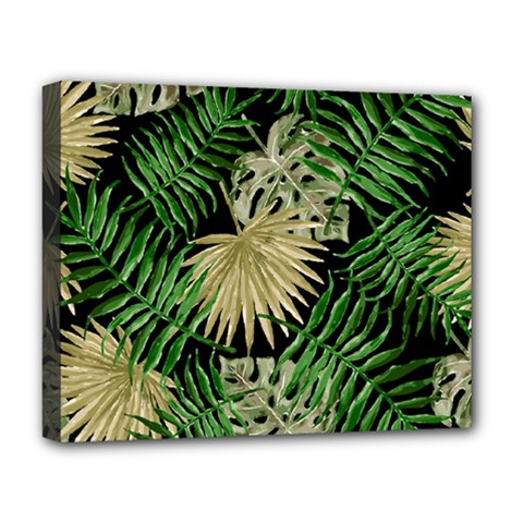 Tropical Pattern Deluxe Canvas 20  X 16   by ValentinaDesign