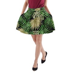 Tropical Pattern A-line Pocket Skirt by ValentinaDesign