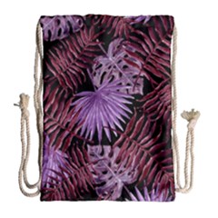 Tropical Pattern Drawstring Bag (large) by ValentinaDesign