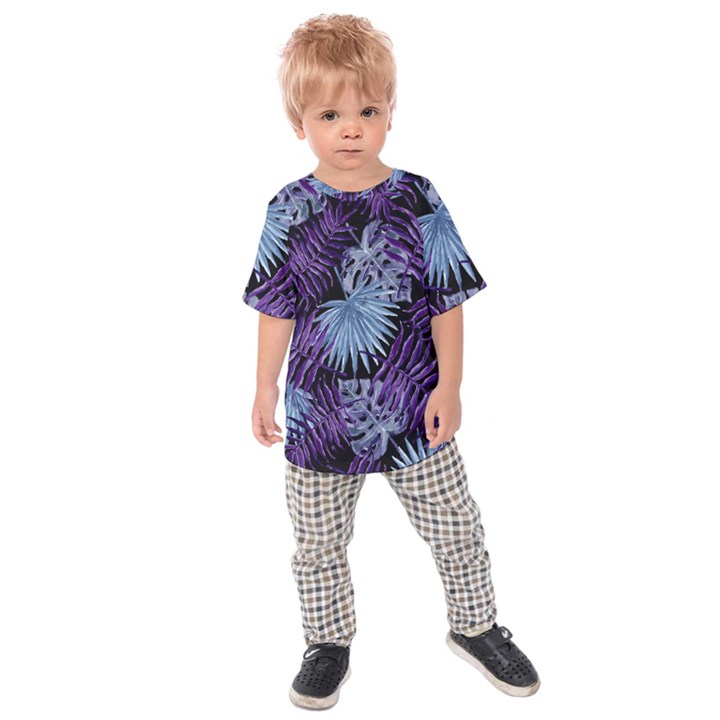 Tropical pattern Kids Raglan Tee