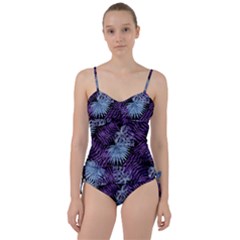 Tropical Pattern Sweetheart Tankini Set