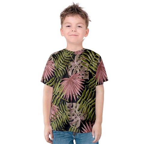 Tropical Pattern Kids  Cotton Tee by ValentinaDesign