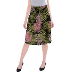 Tropical Pattern Midi Beach Skirt by ValentinaDesign