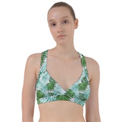 Tropical Pattern Sweetheart Sports Bra