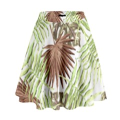 Tropical Pattern High Waist Skirt by ValentinaDesign