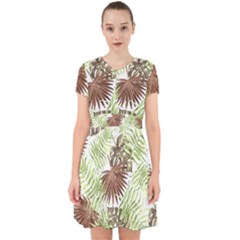 Tropical Pattern Adorable In Chiffon Dress