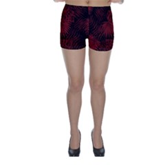 Tropical Pattern Skinny Shorts